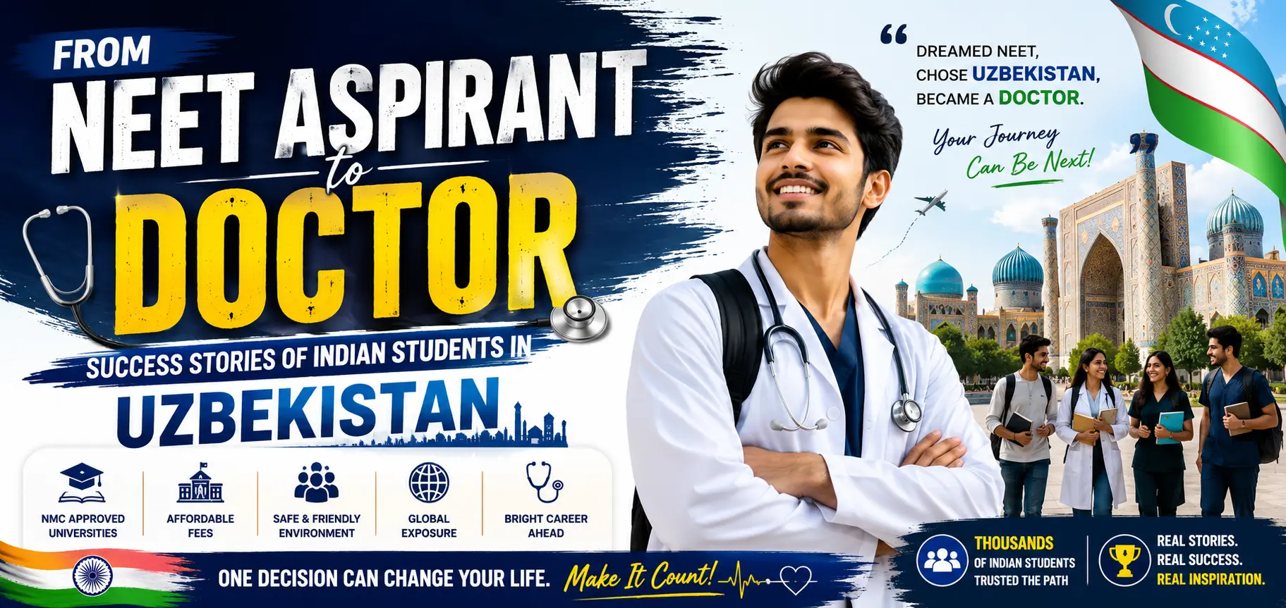 From NEET Aspirant to Doctor: Success Stories of Indian Students in Uzbekistan